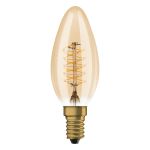 Ledvance Vintage 1906 LED E14 Candela Oro 3.4W 250lm - 822 Bianco Molto Caldo | Dimmerabile - Sostitua 25W
