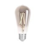 WiZ Smart LED E27 Edison Filamento Smoke 6.5W 400lm - 820-850 Regolabile Bianca | Dimmerabile - Sostitutiva 35W