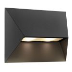 Nordlux Pontio Luce Da Parete Aluminium Nero | IP54 - Adatto per 2x GU10
