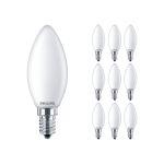 Confezione Multipack 10x Philips Corepro LED Candela E14 Ghiaccio 2.2W 250lm - 827 Bianco Molto Caldo | Sostitutiva 25W