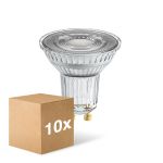 Confezione Multipack 10x Ledvance SUPERIOR Faretti LED Riflettore GU10 PAR16 6W 350lm 36D - 930 Luce Calda -  | Miglior Resa Cromatica - Dimmerabile - Sostitutiva 50W