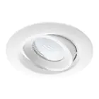 Noxion Faretti LED Droplet Inclinabile Bianca 6W 400lm 36D - 927 Bianco Molto Caldo | Ritaglio 85mm - IP44 - Miglior resa cromatica - Dimmerabile