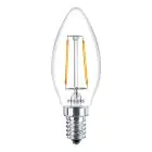 Philips Corepro LED Candela E14 Filamento Chiara 2W 250lm – 827 – Bianco Molto Caldo | Sostitutiva 25W